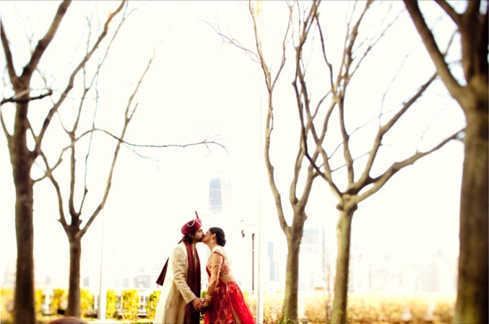 multi cultural weddings indian bride grooms hat