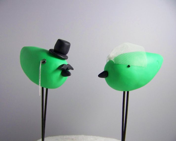 adorable wedding cake toppers handmade wedding Etsy 2