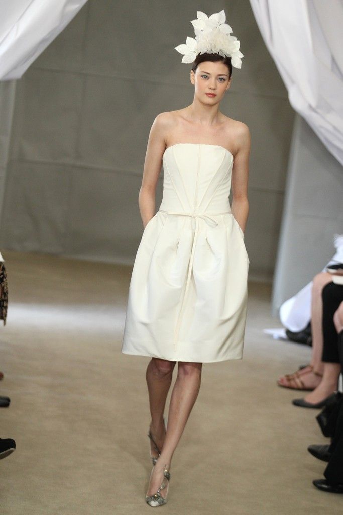 Spring 2013 bridal gowns Carolina Herrera wedding dress simple LWD