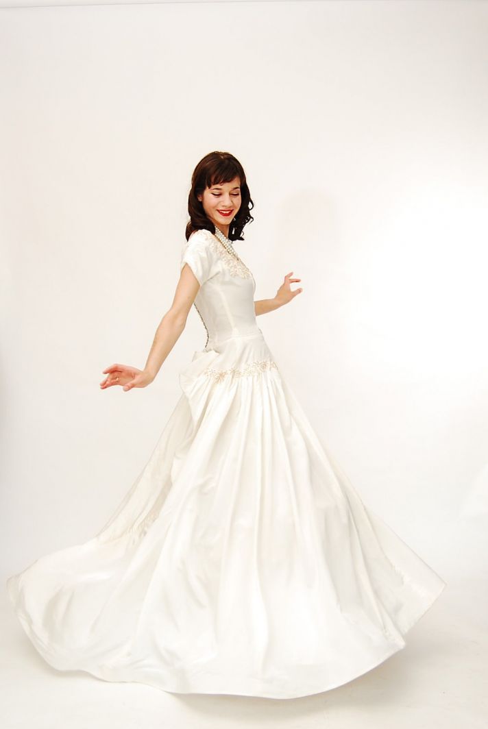 taffeta wedding dress vintage bridal gown on Etsy