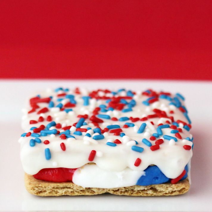 fourth of july wedding favors smores