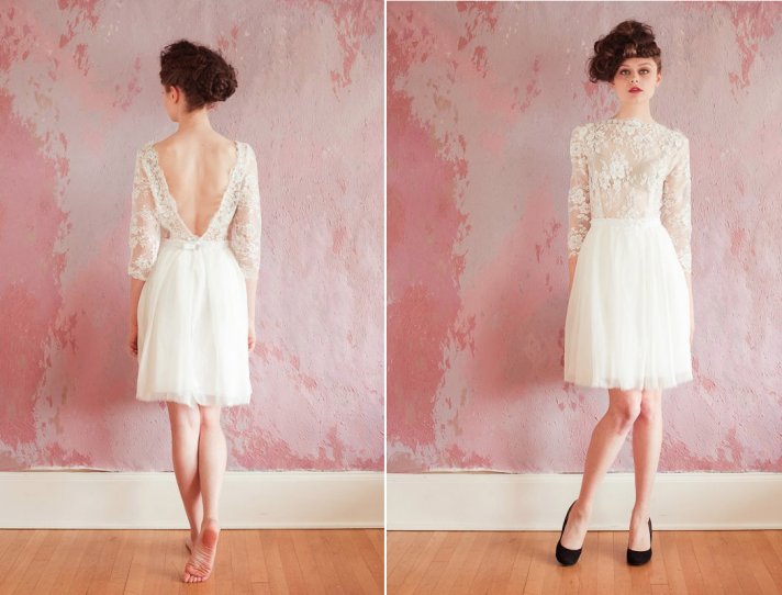 lace LWDs for the wedding reception short wedding dresses SS 1