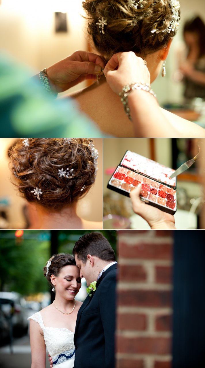 Scrabble themed wedding Virginia bridal updo