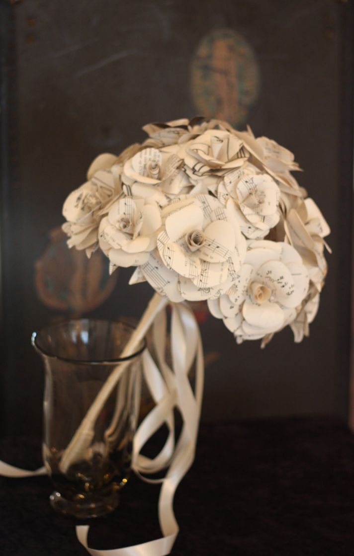 music themed wedding accessories ceremony reception decor handmade bouquet