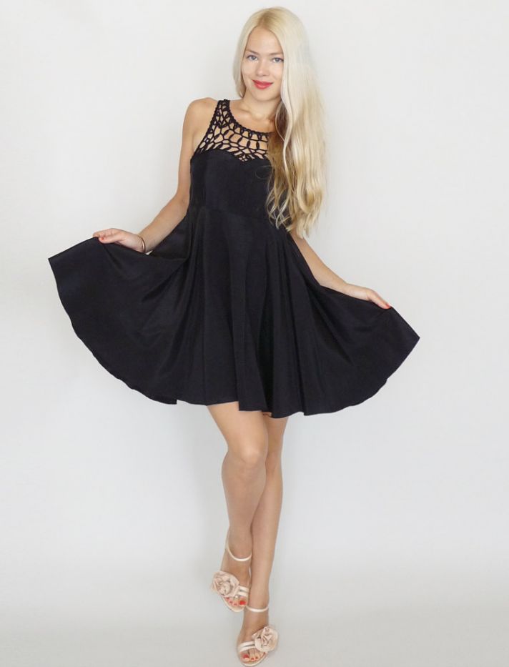 chic black bridesmaid dresses Etsy 1