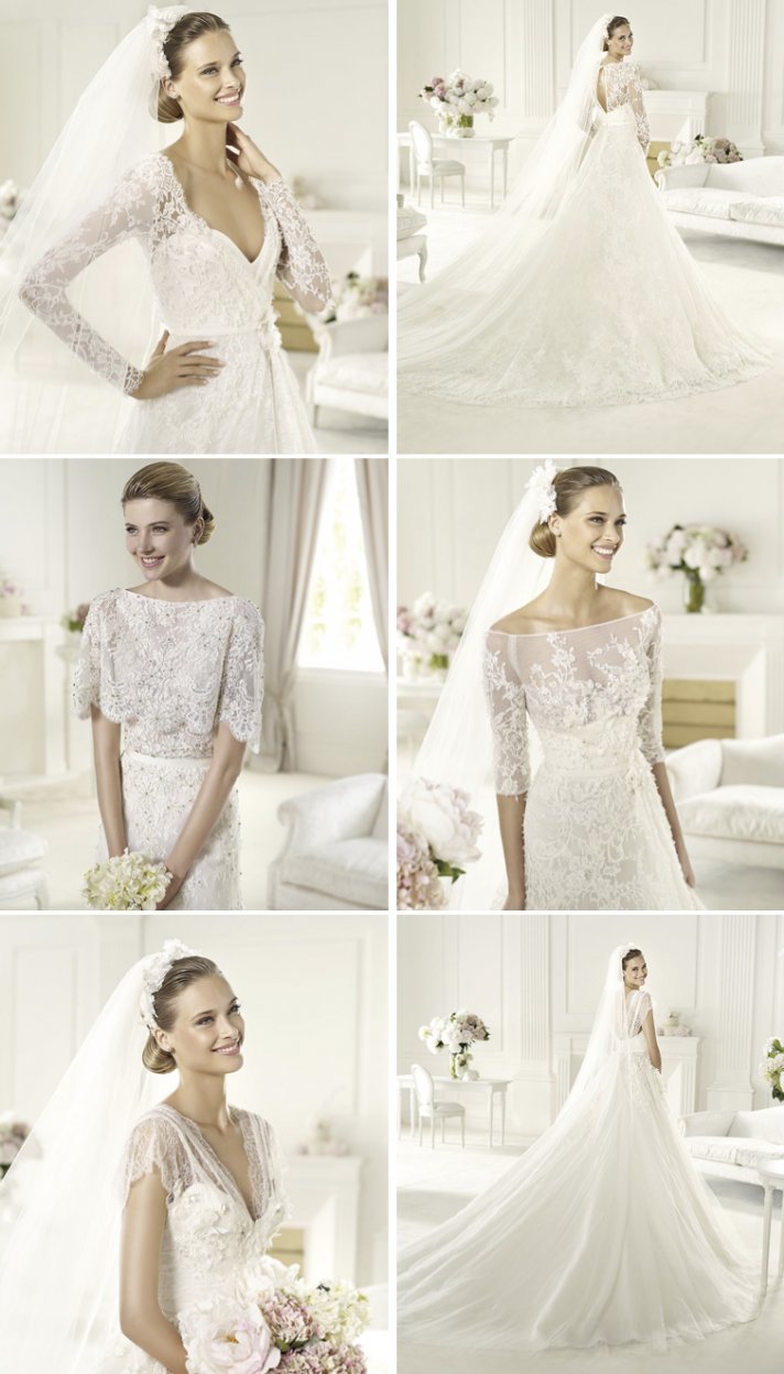 2013 wedding dresses by Elie Saab lace illusion necklines 2