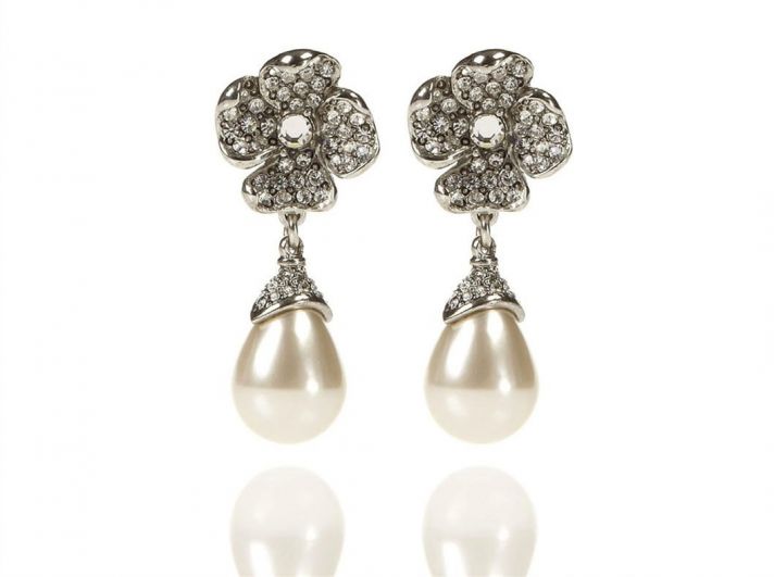 oscar de la renta bridal accessories wedding earrings