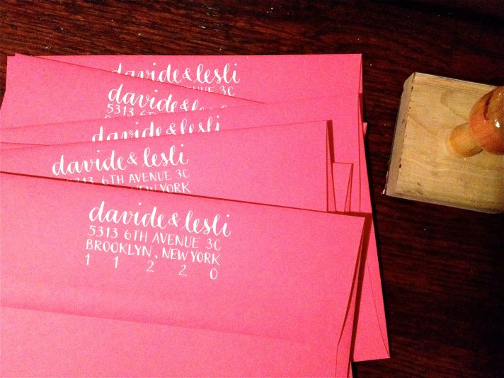 5 easy ways to personalize the wedding DIY weddings calligraphy address stamp