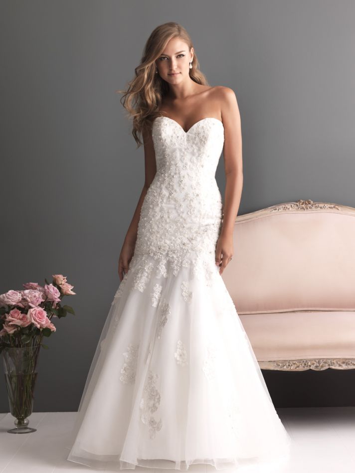 Allure Bridals Wedding Dress Bridal Gown Romance Collection Sweetheart 2613F