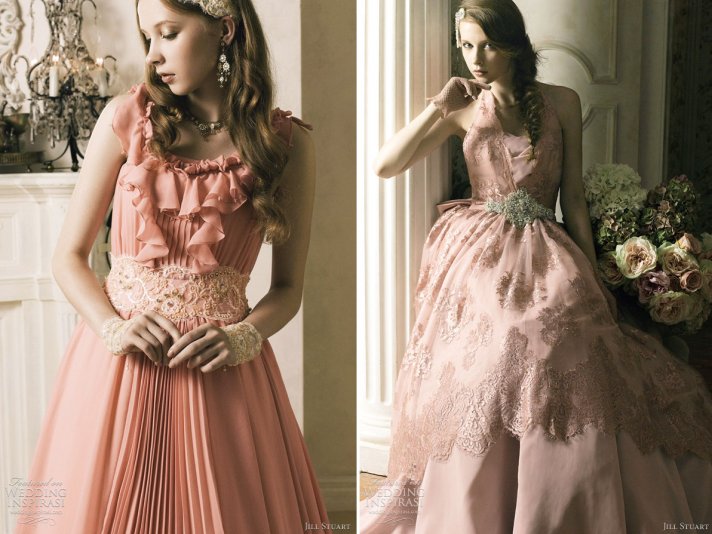 Pink Beaded Wedding Dress Jill Stuart
