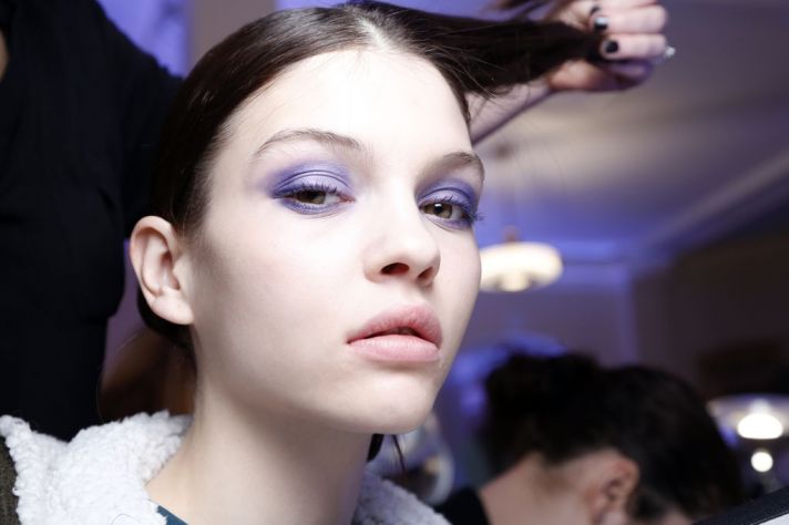 Purple Eye Lids Bridal Beauty Ideas