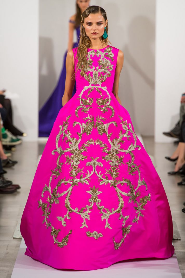Hot Pink Gown by Oscar de la Renta