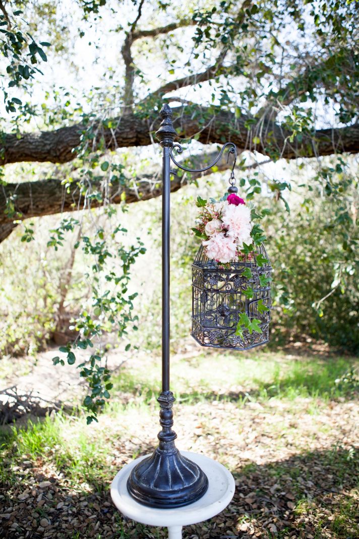Vintage rustic wedding reception tables outdoor venue