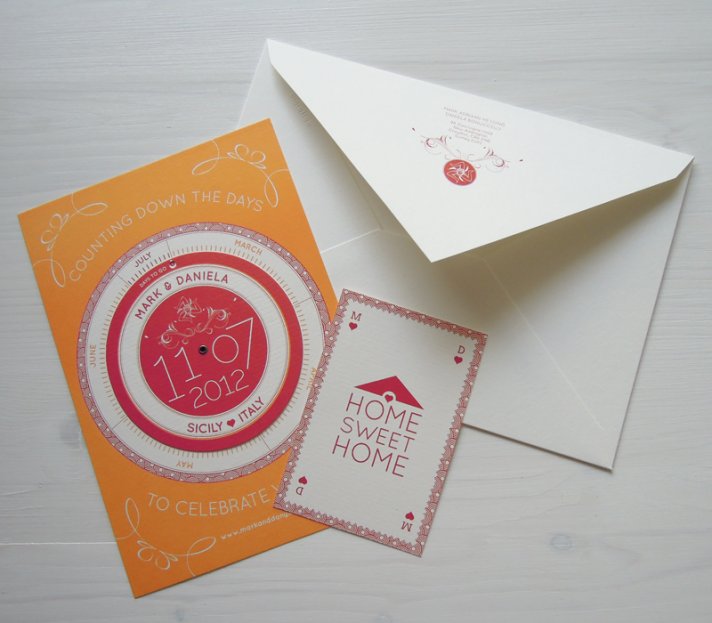 interactive spin wheel wedding invitation