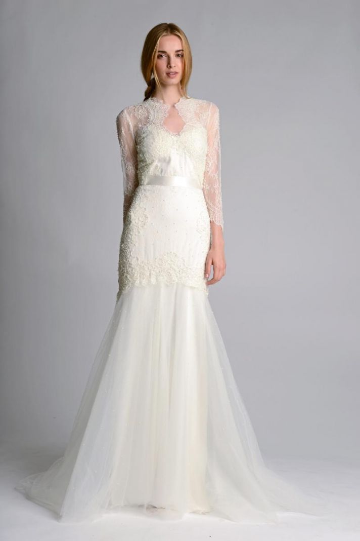 Wedding dress by Marchesa Fall 2014 Bridal 11