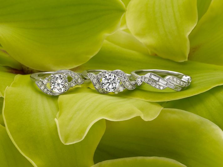 Retro Diamond Rings