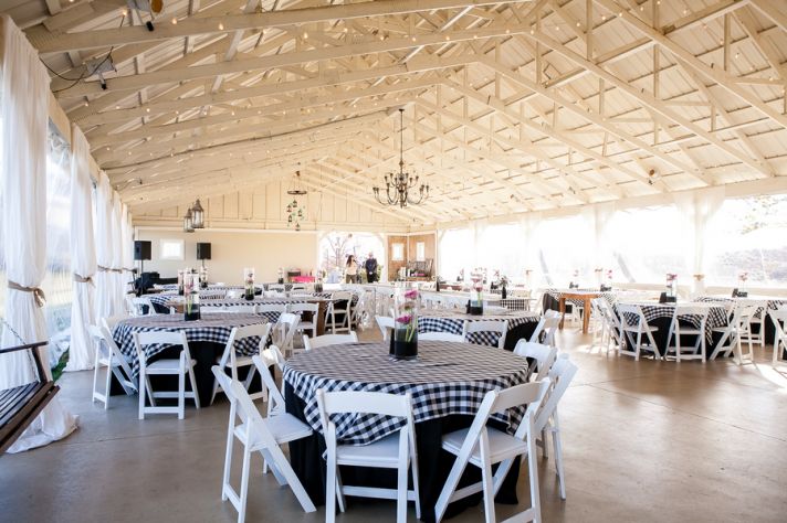 Sweet Indoor Outdoor Reception