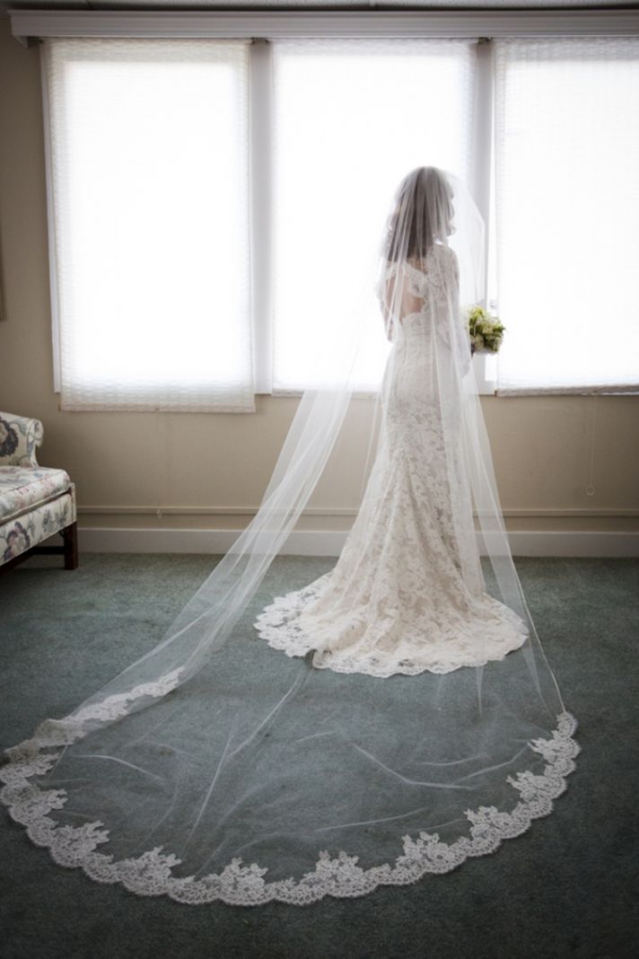 Incredible Lace Trimmed Veil