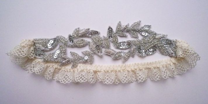 Beaded Lace Garter