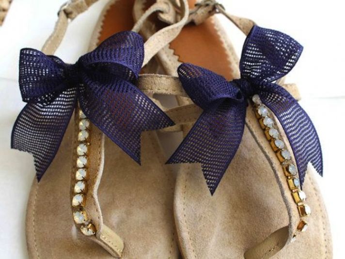 Blue Bow Ties Sandal