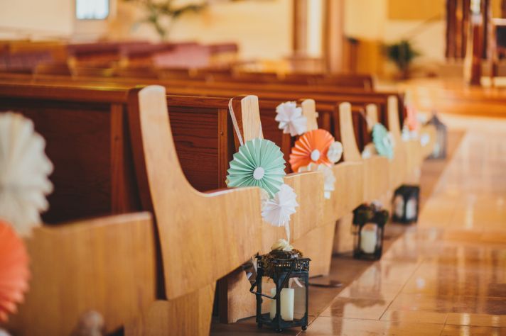 Fan Decorations for the Altar