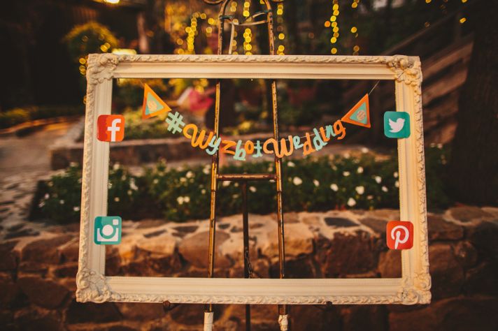 Wedding Reception Ideas - Social Media Hashtag