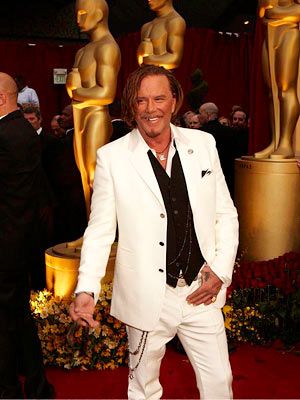 Mickey Rourke at the Oscars