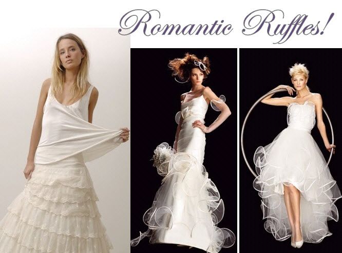 Bring a little romance to your wedding day look with ruffles