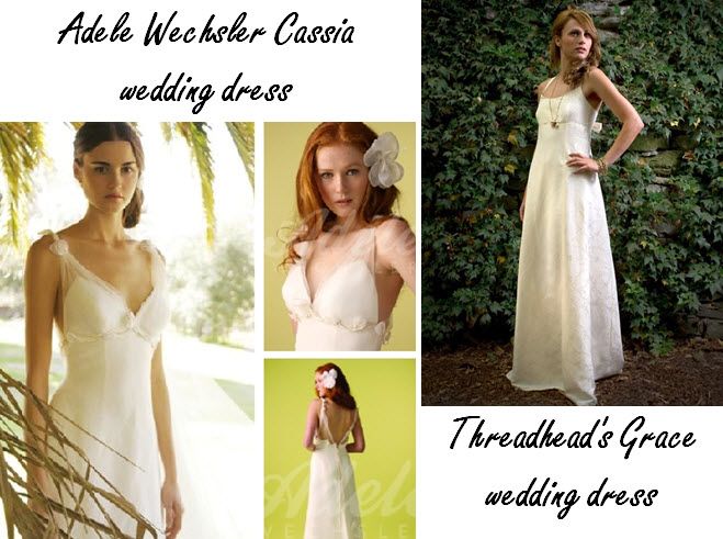 Eco-friendly wedding dresses from Adele Wechsler & Threadhead