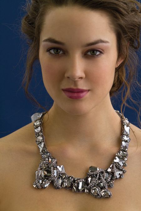 Stunning art deco inspired statement bridal necklace