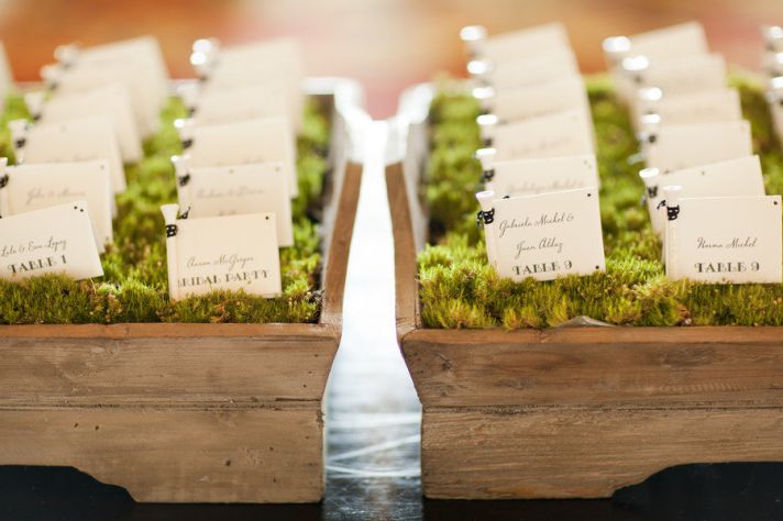 creative wedding reception ideas escort cards 3