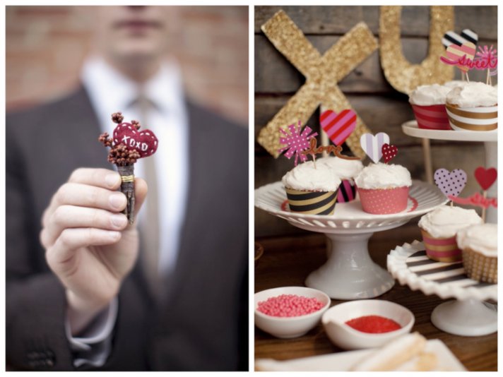 valentines groom unique boutonniere