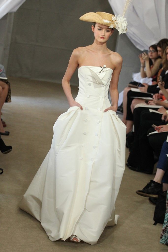 Spring 2013 bridal gowns Carolina Herrera wedding dress sophisticated sailor