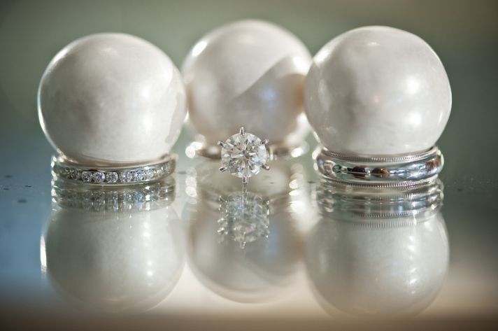 artistic engagement ring wedding bands photo