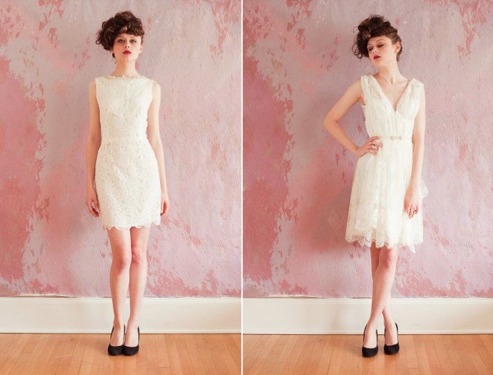 lace LWDs for the wedding reception short wedding dresses SS 2