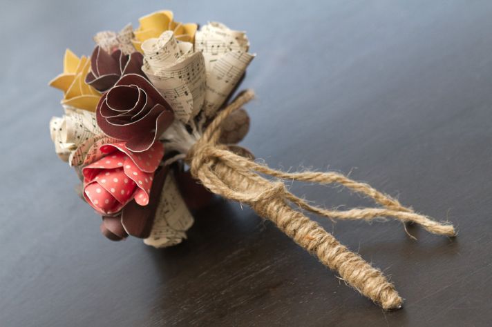 music themed wedding accessories ceremony reception decor rustic bouquet