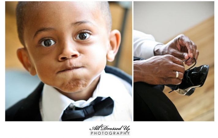 priceless wedding photos escape from wedding planning stress Unforgettable Ring Bearers black tie