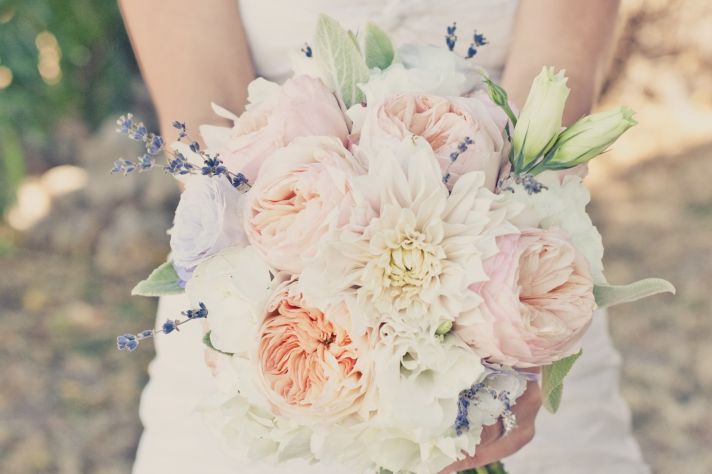elegant real weddings lavender peach wedding colors romantic bridal bouquet