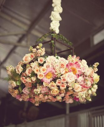Wedding Ideas We Love Floral Adorned Chandeliers 3