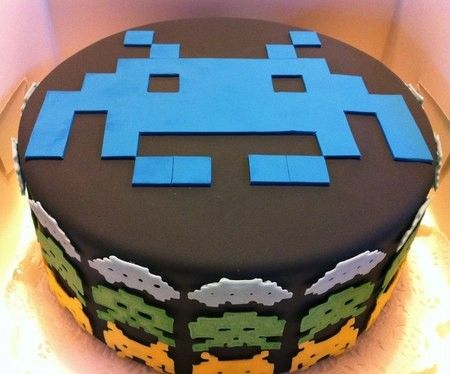 Wedding Cakes for the Groom space invaders