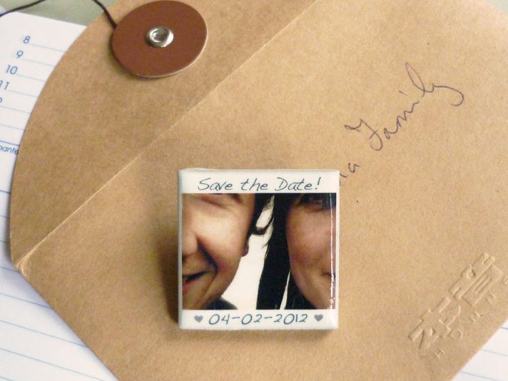 Awesome wedding save the date I Said Yes magnet