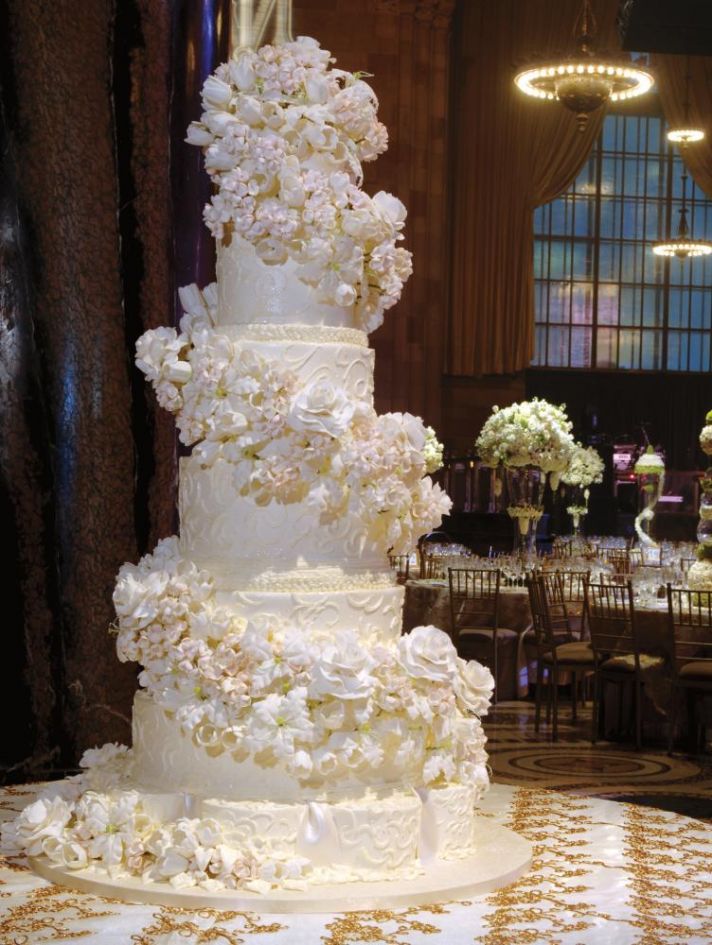 White Wedding Cake Fit for a Queen