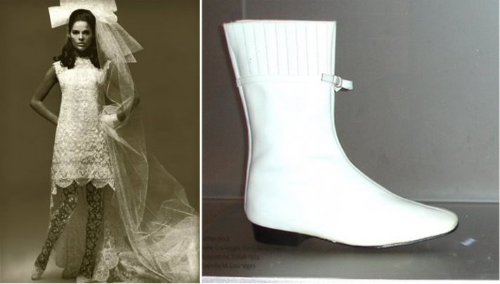 1960s wedding accessories vintage bridal boots