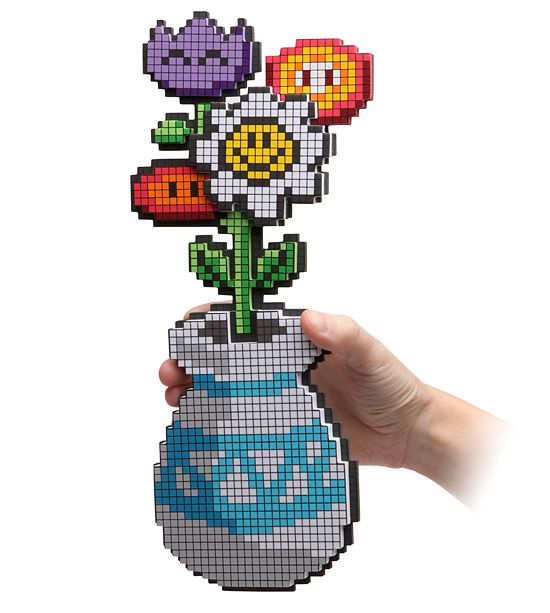 Gamer Weddings 8 bit flower centerpiece