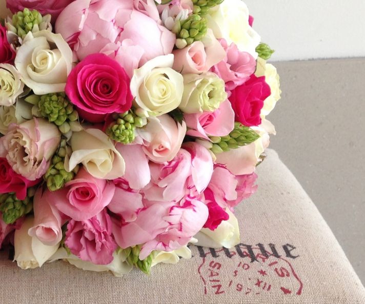 Roses and Peonies Romantic Bridal Bouquet