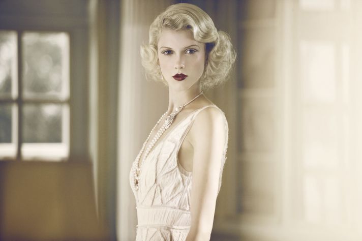 great gatsby inspired wedding hair and makeup