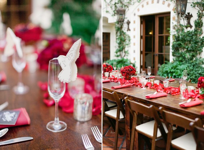 Real wedding in Simi Valley California unique escort cards