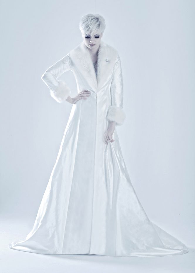 Marjolein bridal coat for winter weddings