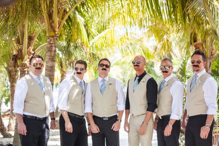 Groomsmen with Mustaches