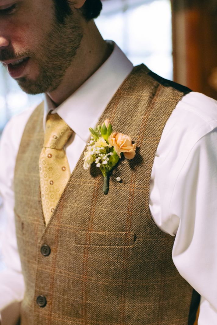 Autumn Inspired Groom Attire